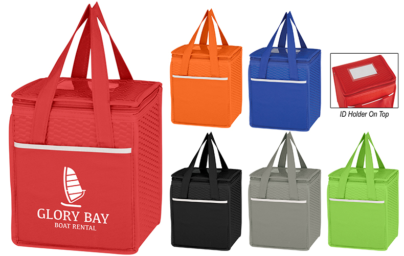 Non-Woven Wave Design Kooler Lunch Bag